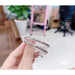 Vòng bạc khắc tên ý nghĩa cho bé