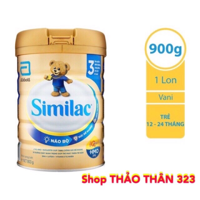 MẪU MỚI - Sữa Similac IQ Plus3 HMO 900gram