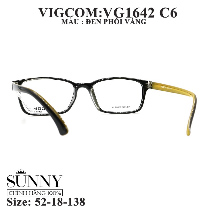 VG1642 C6 gọng kính Vigcom chính hãng, thiết kế dễ đeo bảo vệ mắt