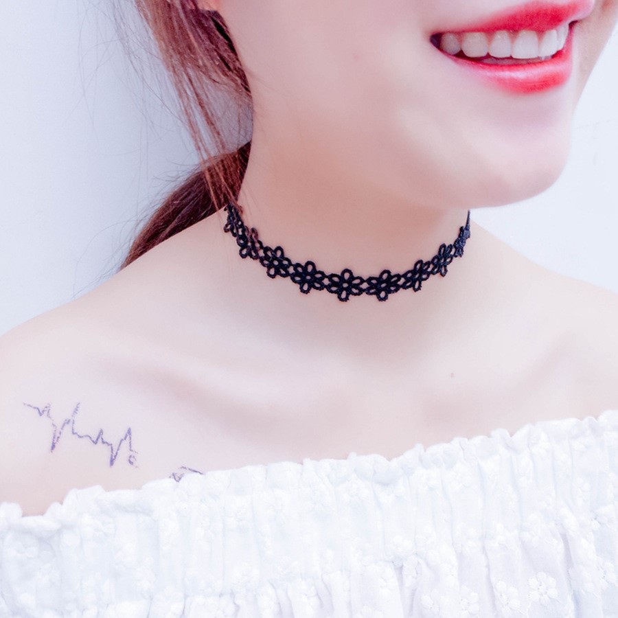 Vòng cổ nữ Choker thời trang cá tính nhiều mẫu đẹp sang trọng PK04