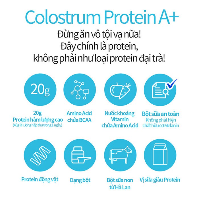 Bột Sữa Non Hà Lan Cao Cấp Rawel Colostrum Protein Powder A+ 280g GomiMall