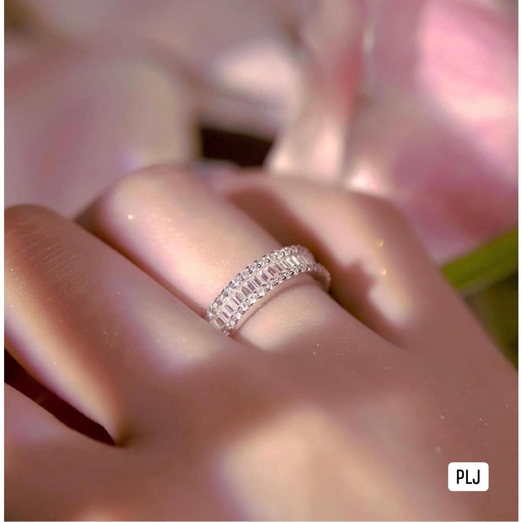 NHẪN TRÒN FULL ĐA BẠC TA CHO BẠN NỮ- NHÃN CỰC XINH