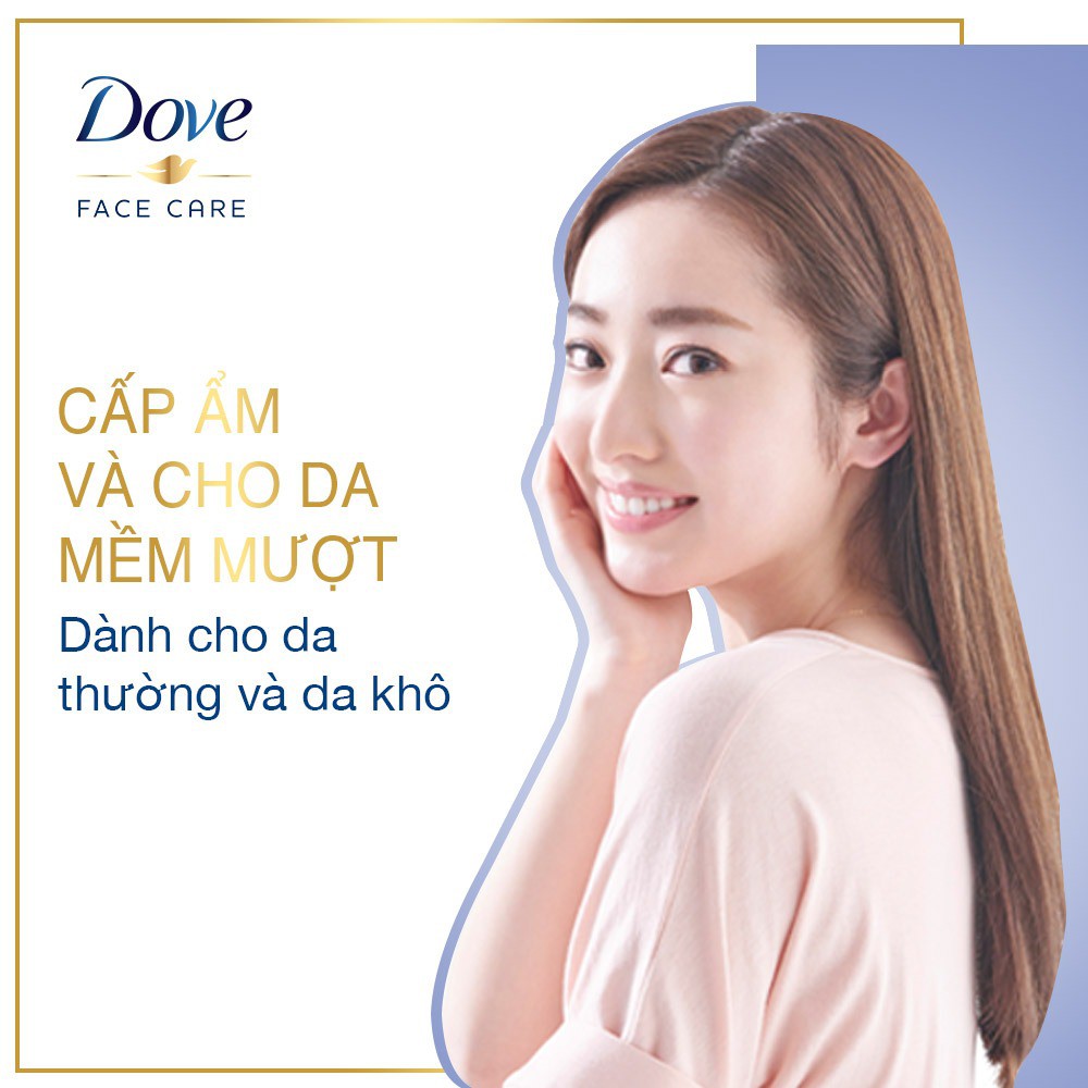 Combo dưỡng ẩm toàn diện DOVE Sữa tắm dưỡng thể 900g/chai và Sữa rửa mặt 130g/chai