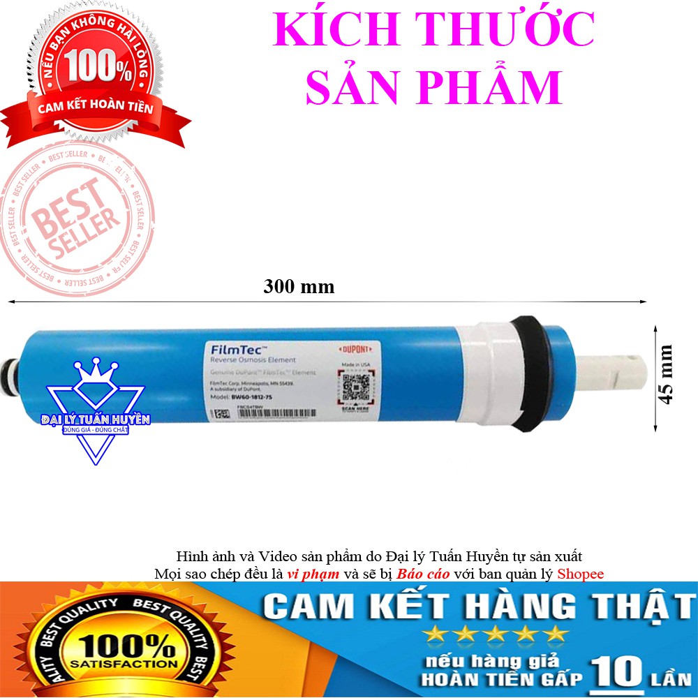 Lõi lọc số 4 – Màng RO DOW - DUPONT FILMTEC KAROFI