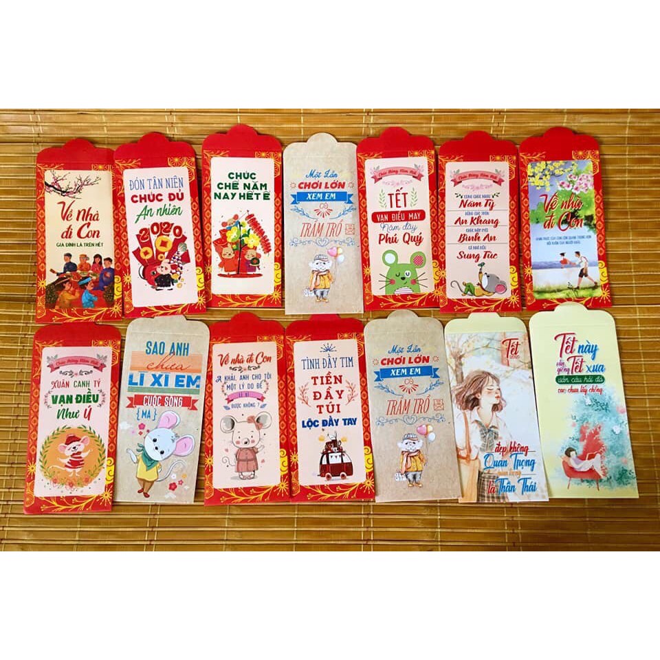 SET 10 LÌ XÌ MẪU MỚI 2020