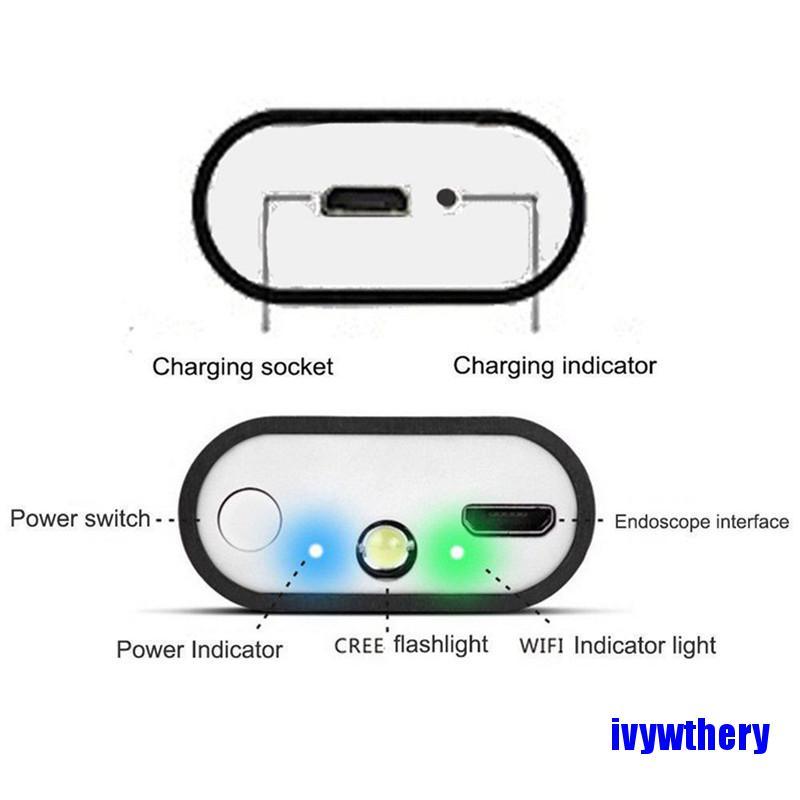 Camera Nội Soi Chống Nước 8 Bóng Led Cho Android Iphone Wifi