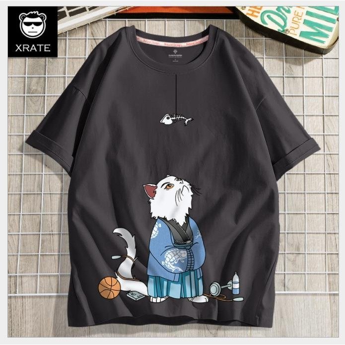 Áo Thun Tshirt Nam Nữ Unisex Chất Vải Thun Mèo Sư Phụ MAT164