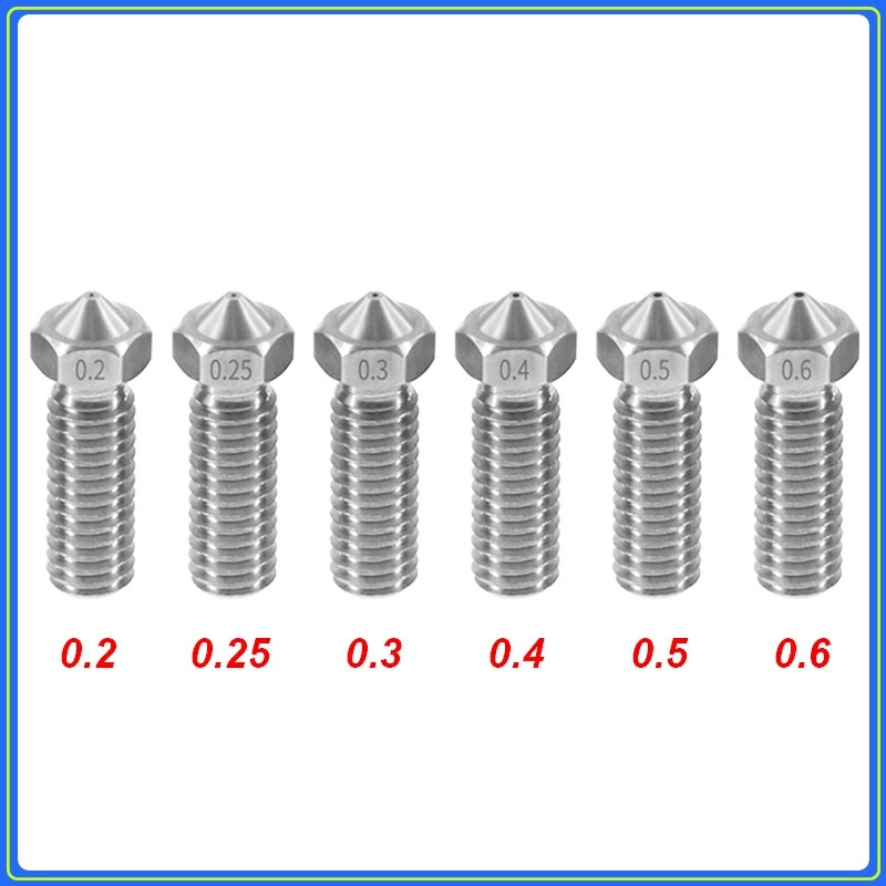 Kim phun vocado thép không rỉ  kim phun đầu in dài cho máy in 3d dùng cho sợi nhựa 1.75mm