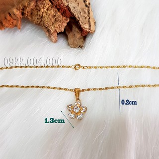 Dây chuyền nữ mặt hoa đính đá
