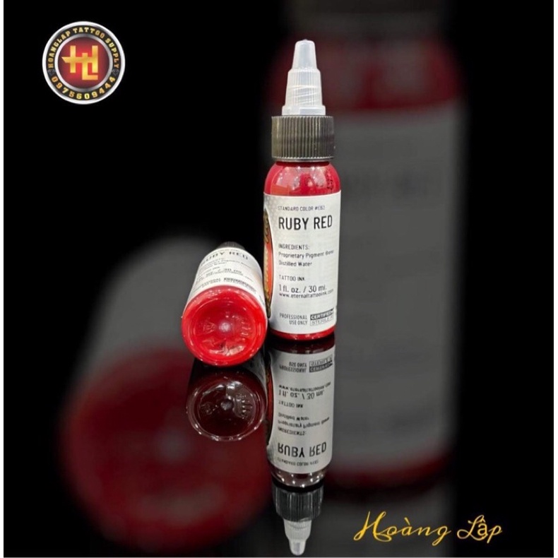 HOÀNG LẬP - MỰC XĂM HÌNH ETERNAL MÀU ĐỎ CHAI LẺ