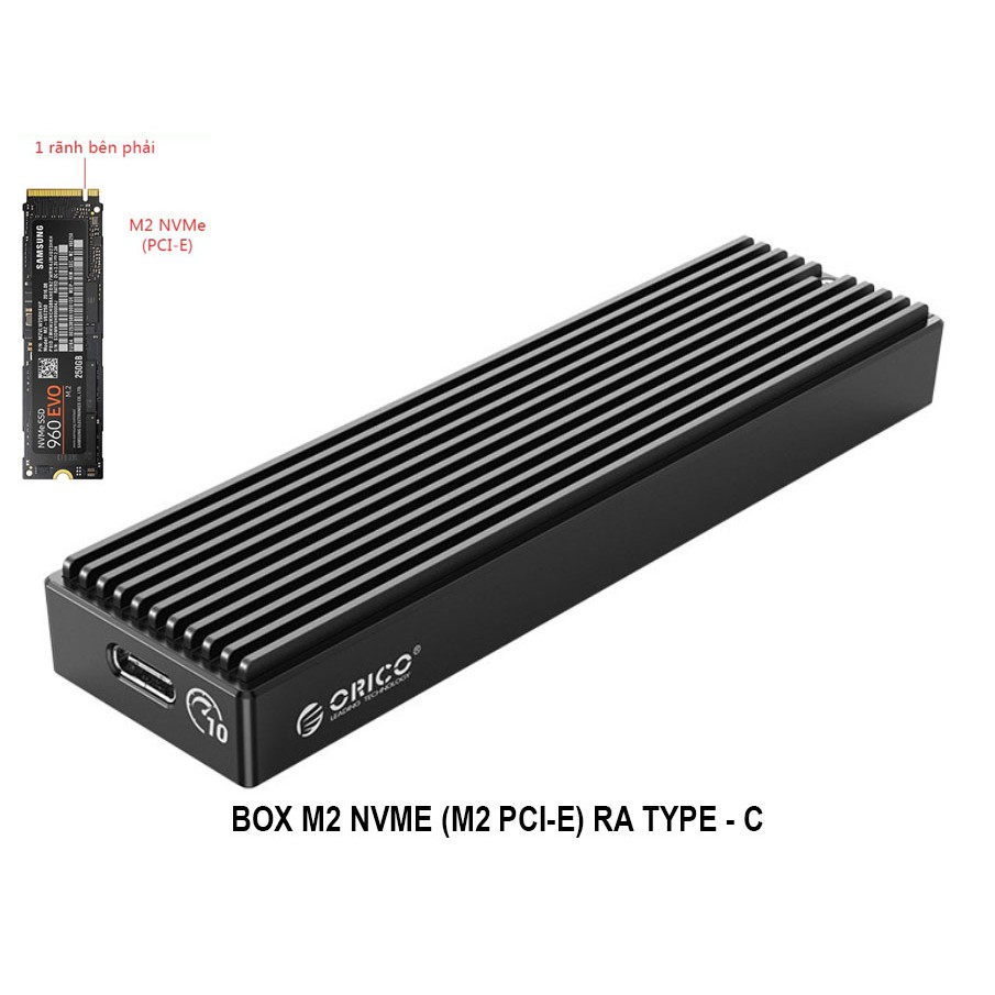 Box ổ cứng SSD M2 NGFF RA USB 3.0 -  Orico M2 NVME RA TYPE-C