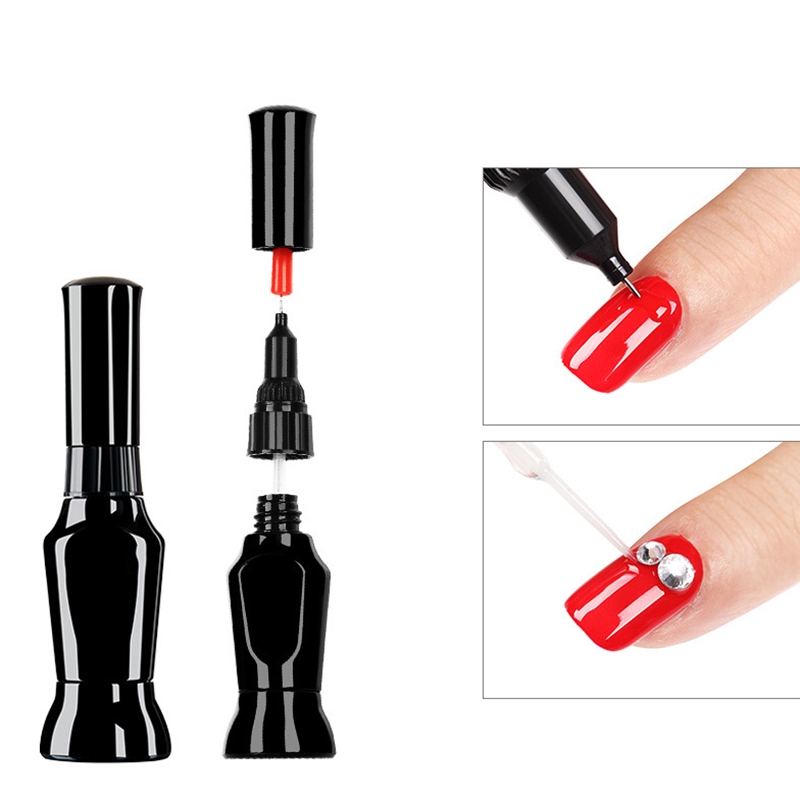 [Hàng mới về] Lọ keo dán đá trang trí móng tay nghệ thuật nhanh khô 2 đầu tiện lợi