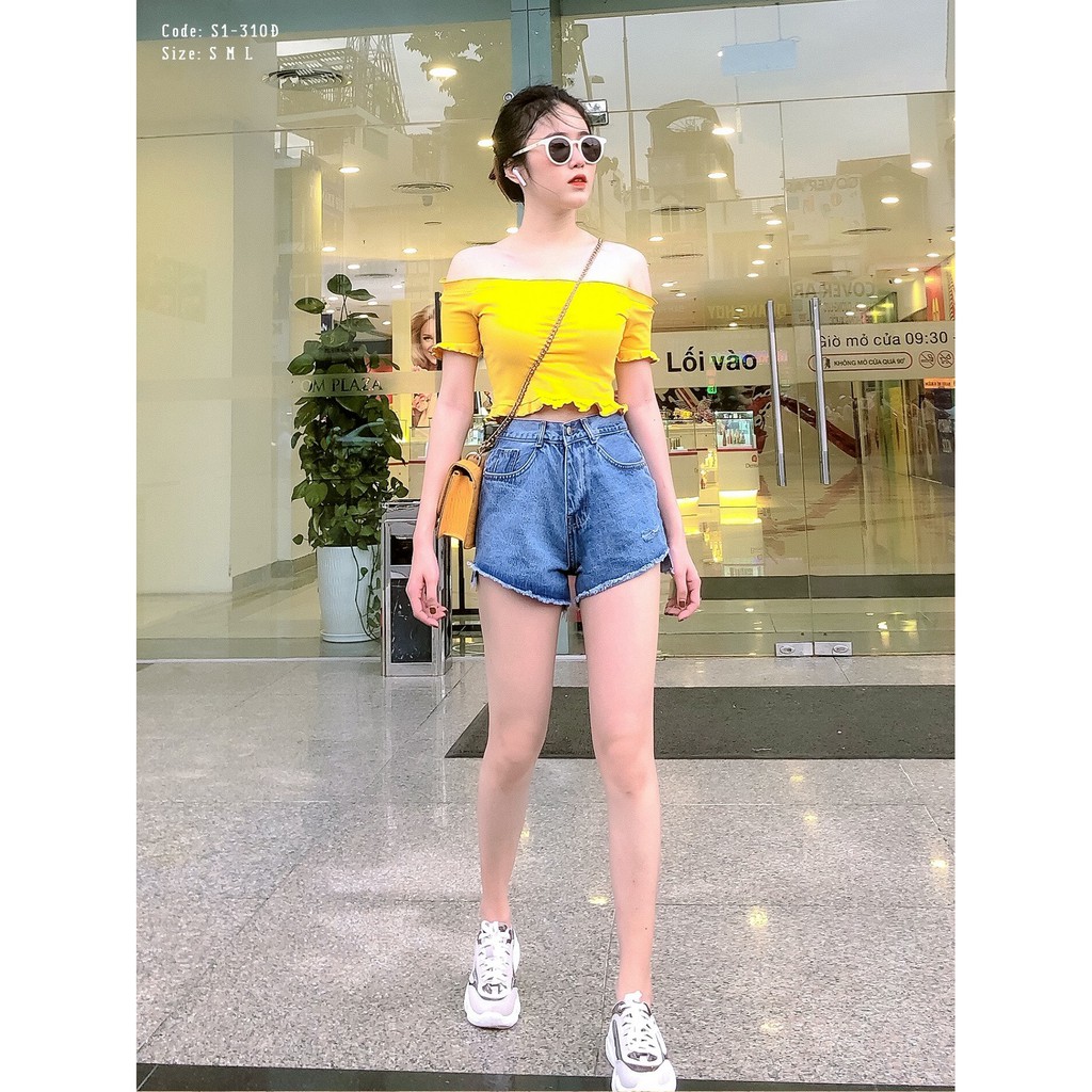 Quần Short Jeans Nữ Kiểu Trơn Cá Tính | Ảnh Thật | Quần Đùi jean Nữ OZ310