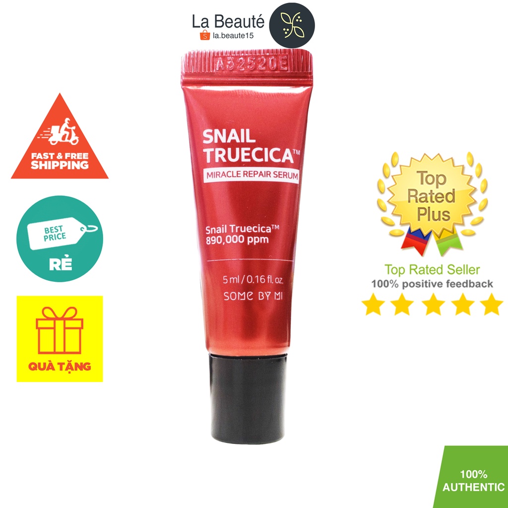 Some By Mi Snail Truecica Miracle Repair Serum - Tinh Chất Dưỡng Hỗ Trợ Phục Hồi Da, Mờ Thâm Sẹo 5ml