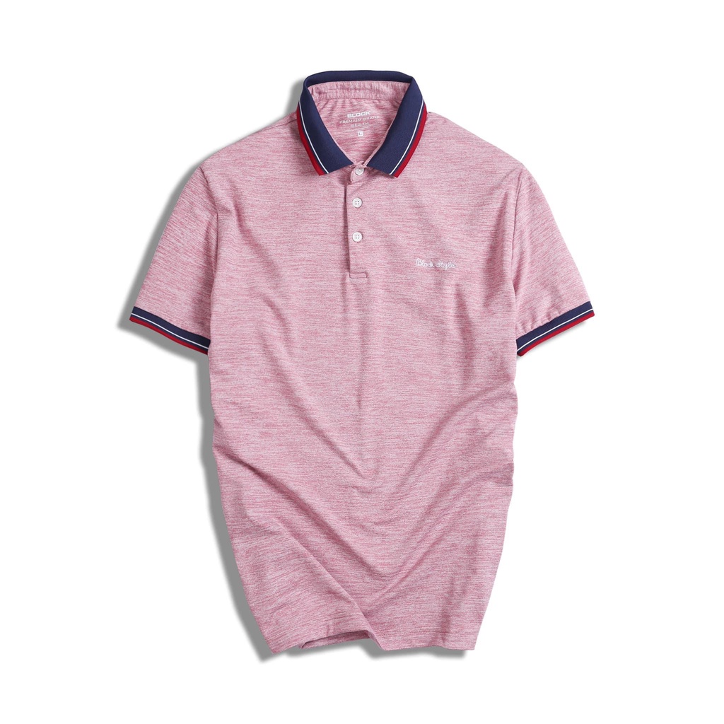 Áo polo nam slimfit BLOOK chất vải thun cotton 4 chiều siêu mát dày dặn mã 43735 (HÌNH THẬT)