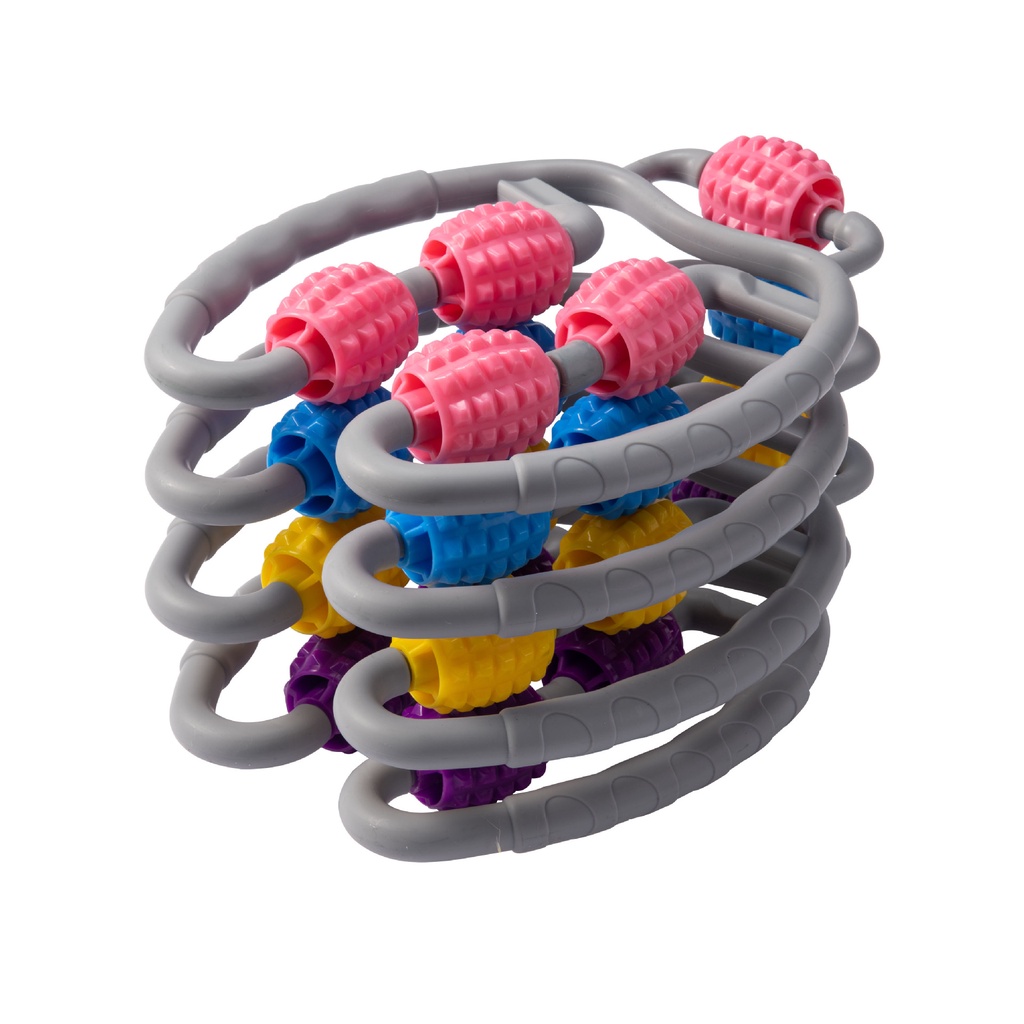 Con Lăn Massage Cơ Bắp Chữ U 5 và 11 Bánh Tiện Lợi, Dùng Tập Yoga, Có Thể Mở Rộng 60CM Giúp Thư Giản, Thon Cơ