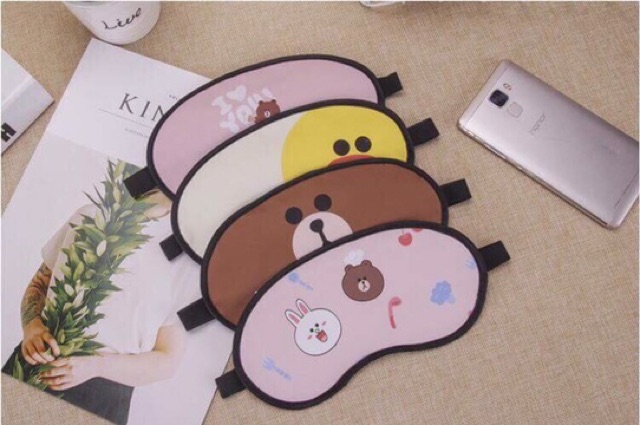 Bịt mắt ngủ Line Friend ( Mẫu ngẫu nhiên) | BigBuy360 - bigbuy360.vn
