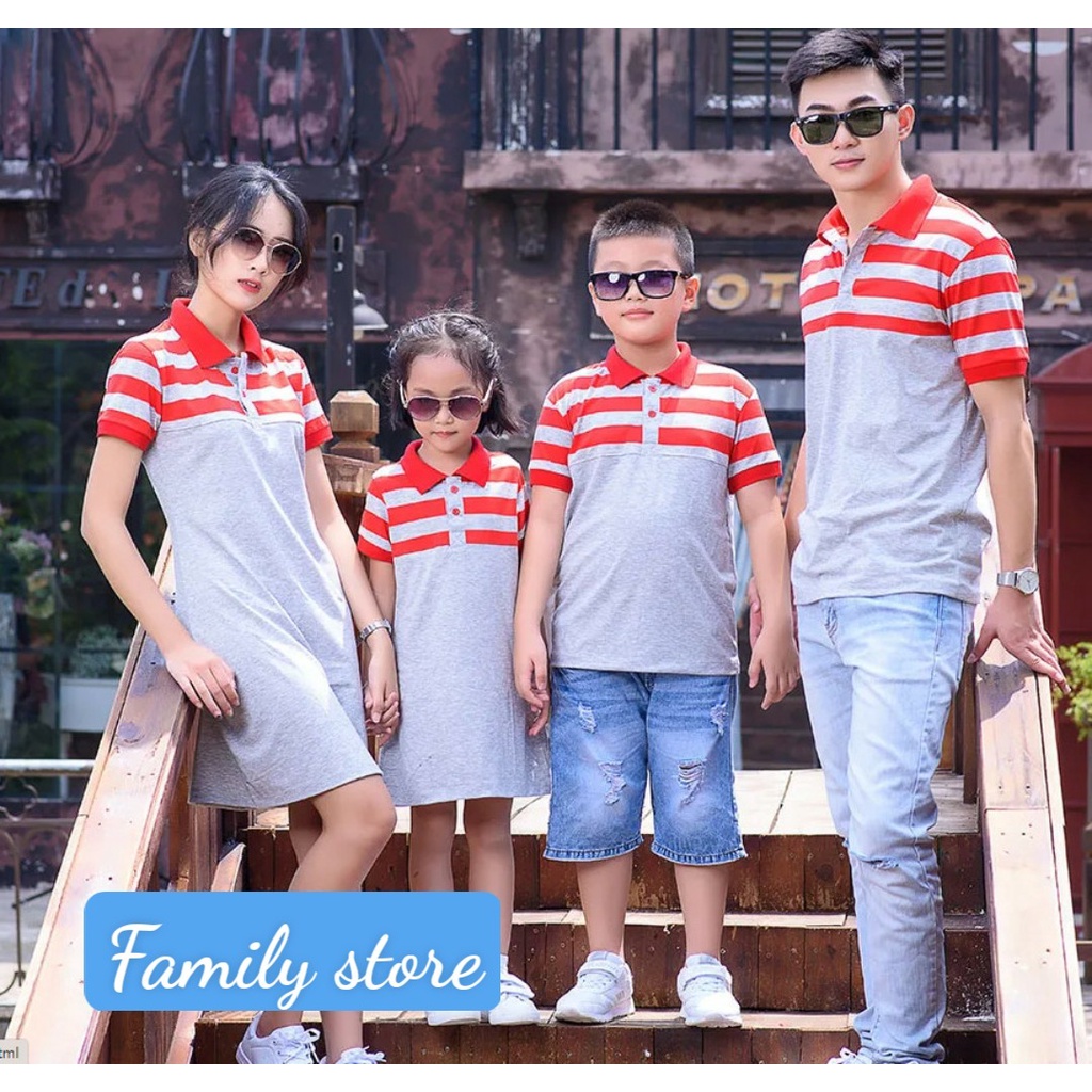 Áo váy gia đình hàng loại 1 chất đẹp. Family store