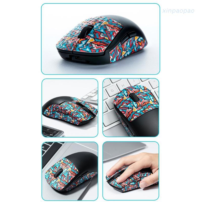 xinp  Hotline Games Colorful Mouse Anti-Slip Tape for logitech G Pro Wireless Mouse Sweat Resistant Pads Mouse Side Anti-Slip Stickers Mouse Skates