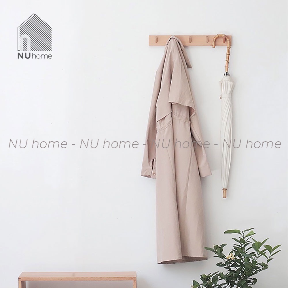 nuhome.vn | Móc gỗ treo đồ - Lin, móc treo quần áo mũ nón thiết kế mộc mạc chuẩn phong cách Nhật Bản