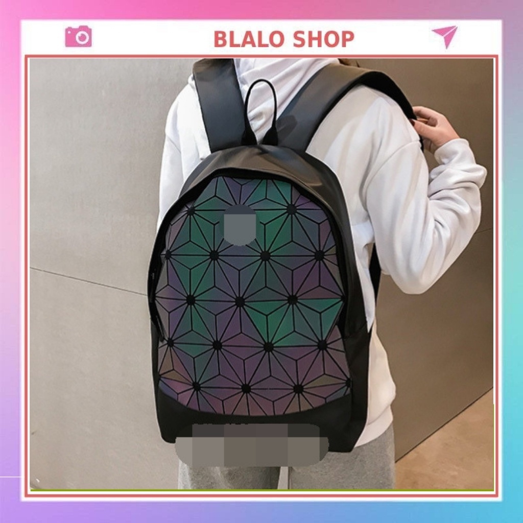 Balo Nam Nữ Cao Cấp Giá Rẻ Chống Nước Đẹp Hàn Quốc Phản Quang 3D 7 Màu