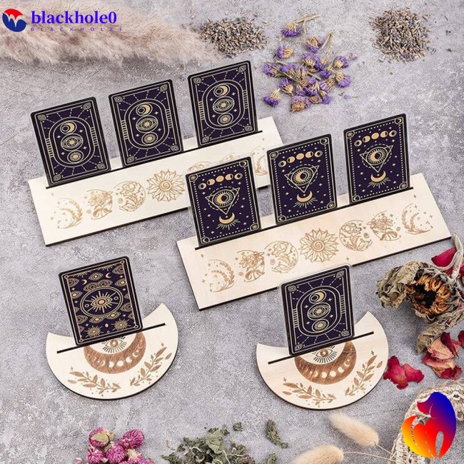 Khay Gỗ Đựng Bài Tarot Hình Mặt Trăng / Chữ Nhật Tiện Dụng