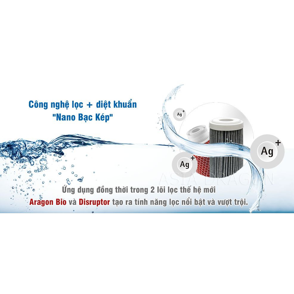 Máy Lọc Lước Nano Geyser ECOTAR  4 ,Hàng chính hãng - Nhập khẩu LB Nga , Lọc sạch vi khuẩn , giữ nguyên khoáng chất