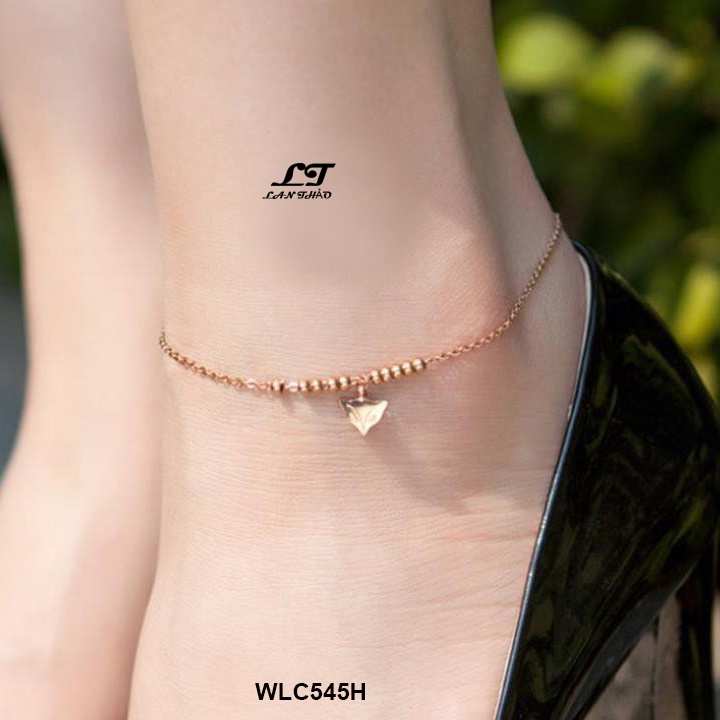 Lắc chân titan đầu cáo hồ ly phun cát (vàng hồng) WLC545H