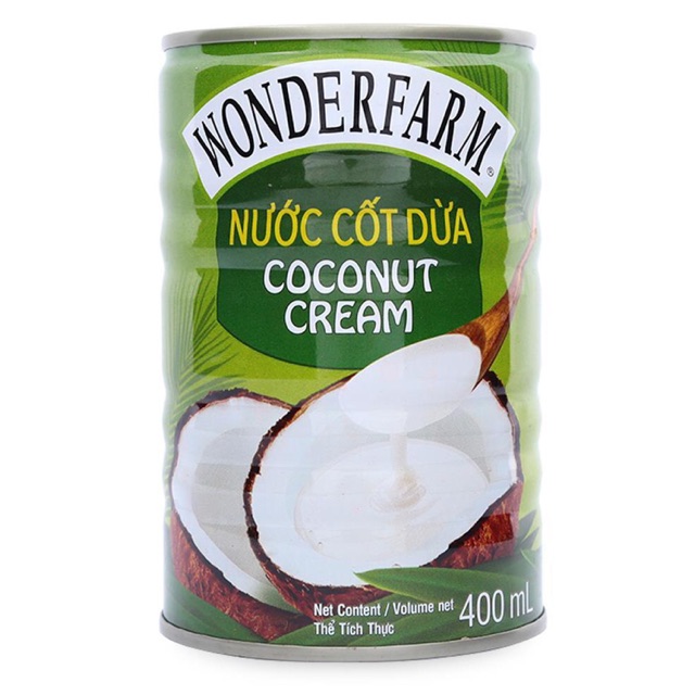 Nước cốt dừa lon 400ml Wonderfarm