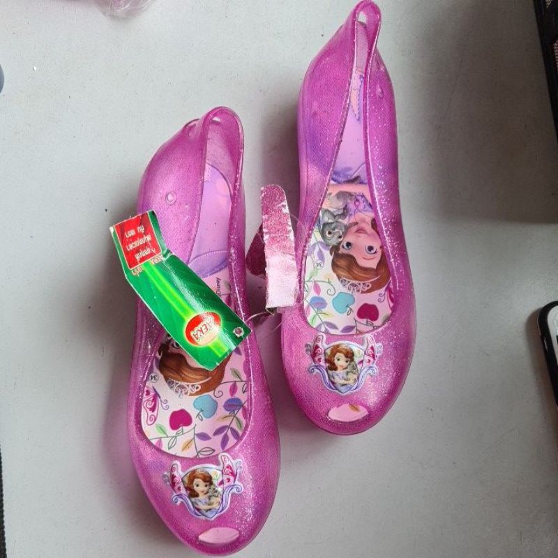 Giày nhựa hở mũi bé gái Elsa Thái Lan