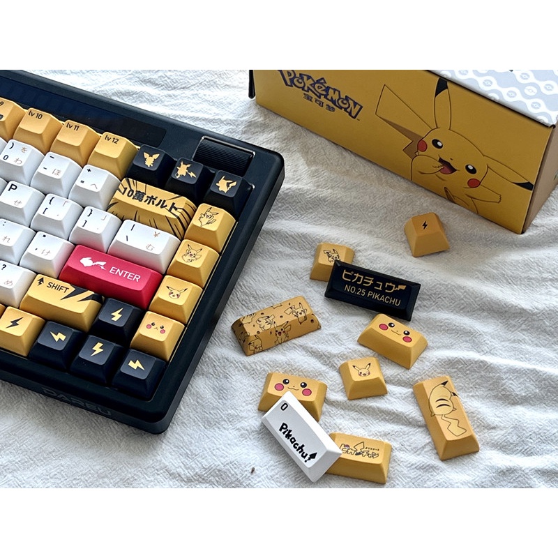Bộ Phím Rời PBT Hình Pokemon Pikachu Cho Bàn Phím Cơ