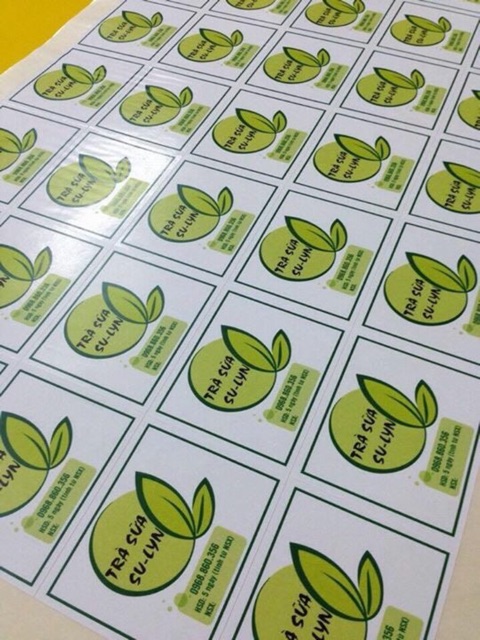 In nhãn dán - tem logo decal giấy, decal trong, theo yêu cầu