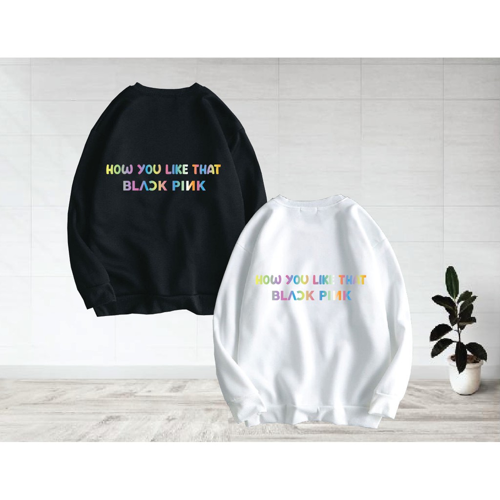 Áo nỉ in chữ unisex dài tay nam nữ cao cấp, áo phông nỉ bông sweater  màu trắng, đen