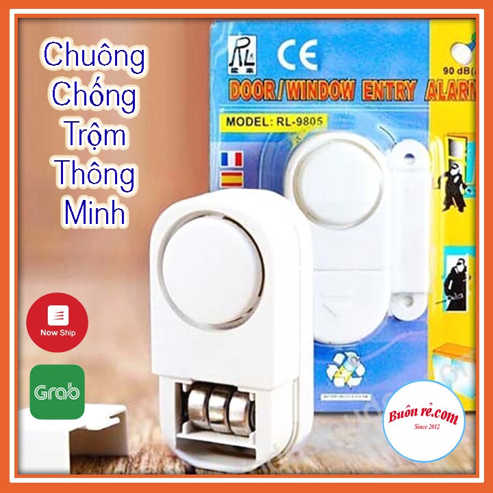 Chuông chống trộm mini gắn cửa kèm pin gắn ở cửa an toàn, thông minh 01125 Buôn Rẻ