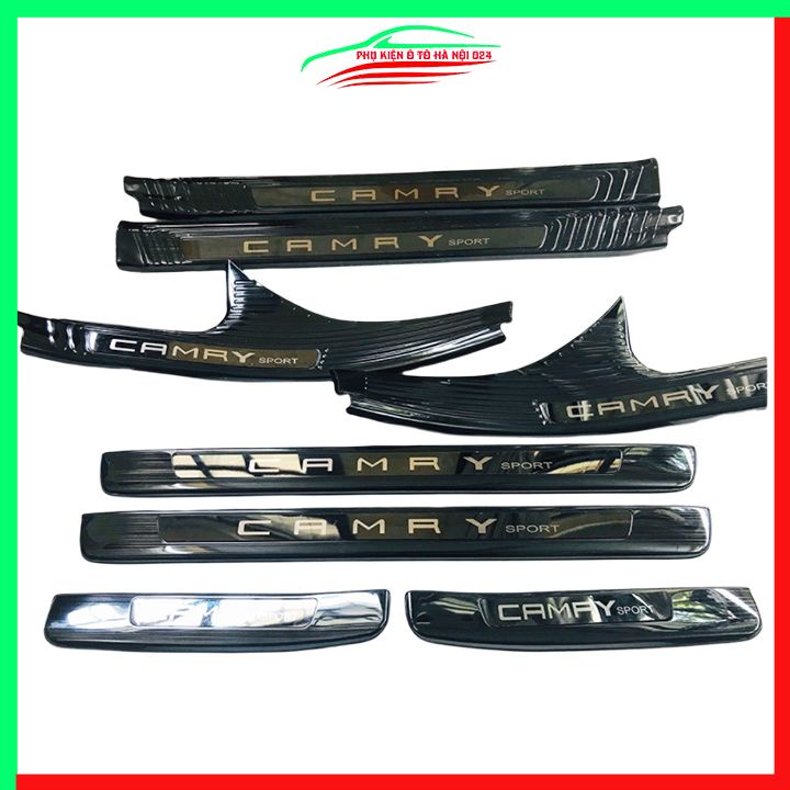 Ốp bậc cửa nẹp bước chân TITAN ô tô Camry 2019-2021 chống trầy bảo vệ xe