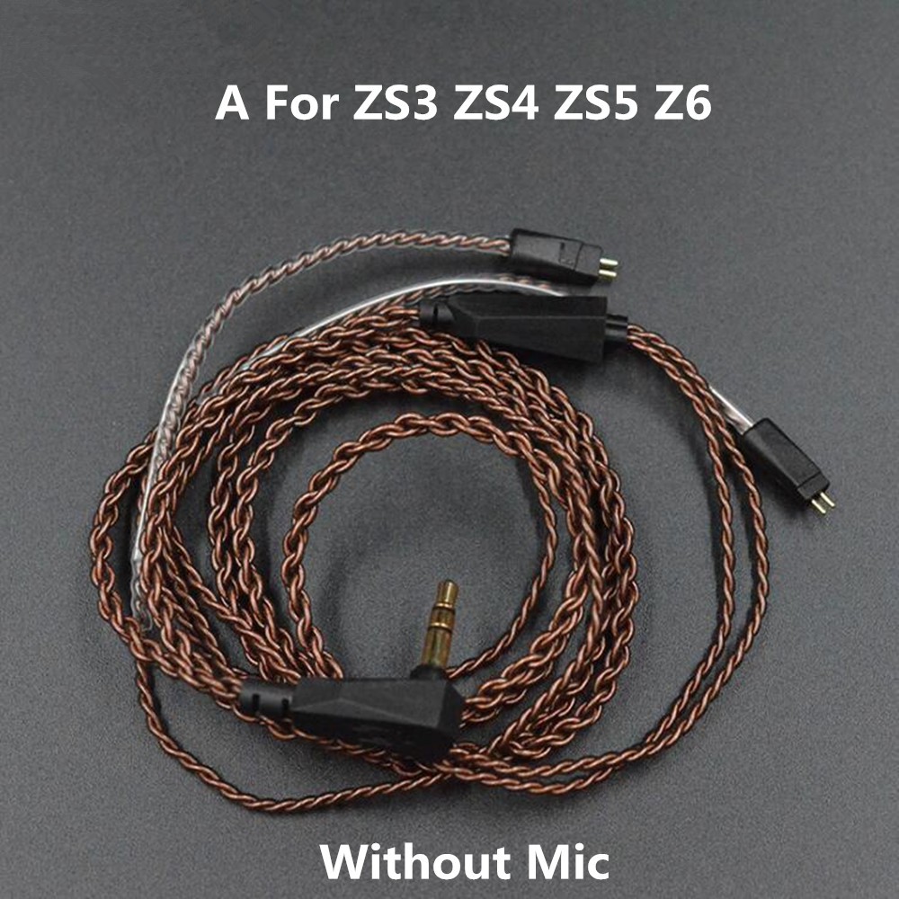 Dây cáp xoắn bằng đồng 2 chấu tiện dụng cho tai nghe KZ AS10 ZS10 ZST ZSN CCA C10 V80