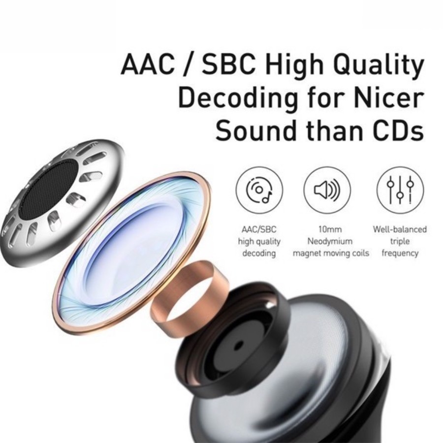 [Chính hãng-Sẵn] Tai nghe TWS chống ồn chủ động Baseus SIMU ANC S1 / S1 Pro True Wireless Earphone LV917-WL
