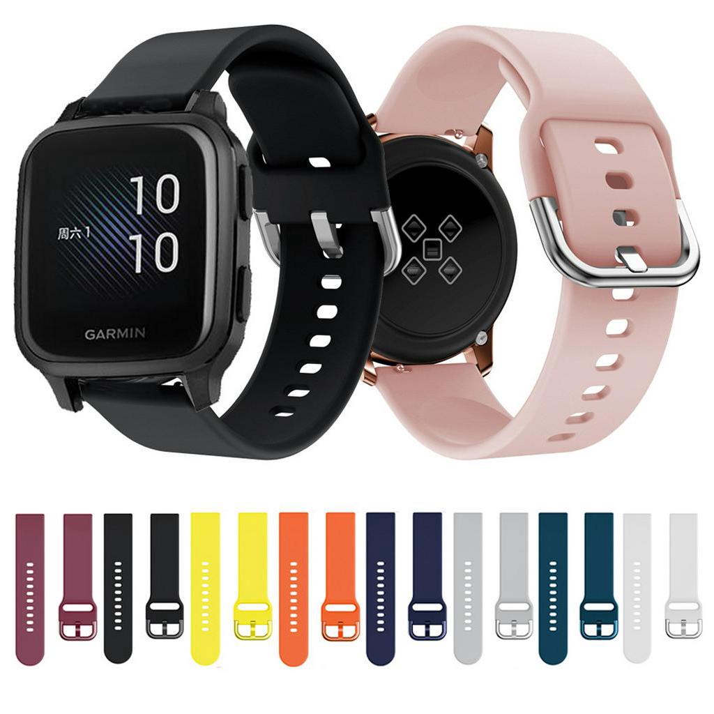 Dây Đeo Silicone 20mm Cho Đồng Hồ Thông Minh Garmin Venu/Venu SQ/SQ Music/ GarminMove 3 / Luxe / Style