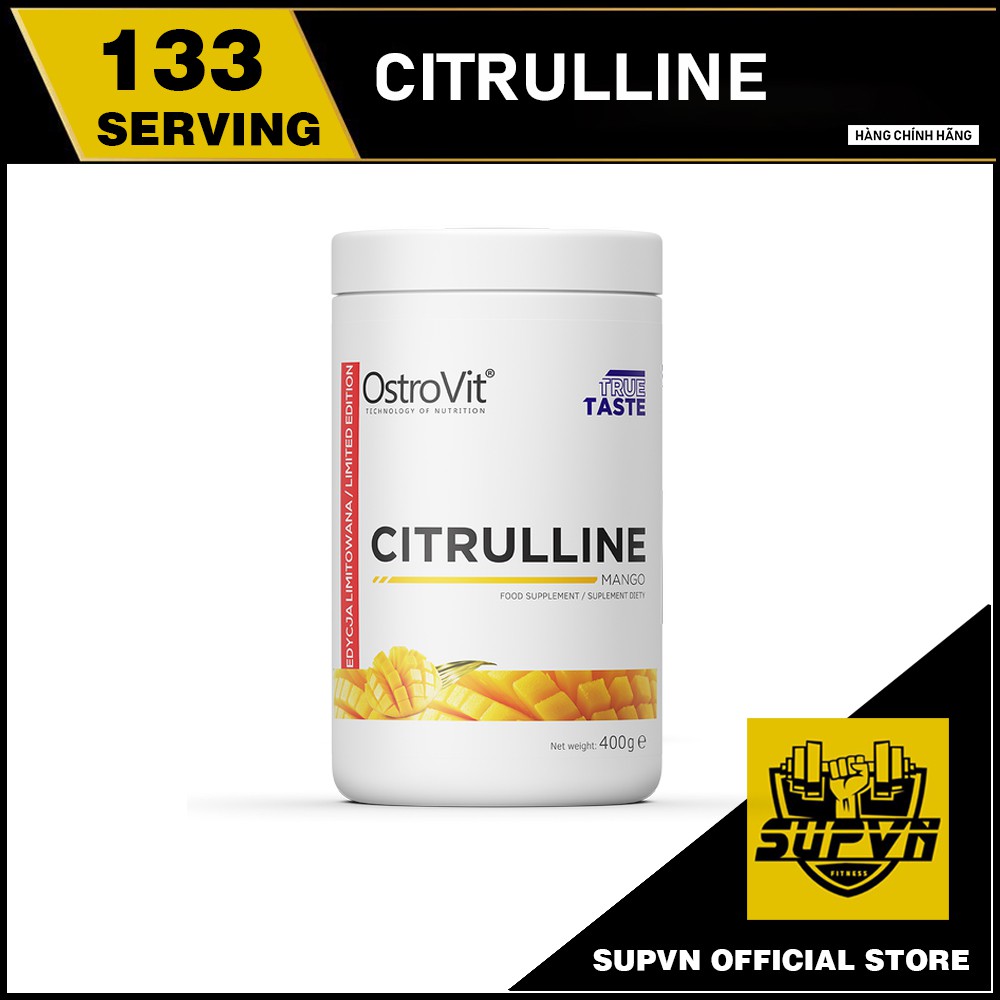 Citrulline Malate Ostrovit 400g - Tăng cường sức bền và sức mạnh trong tập luyện