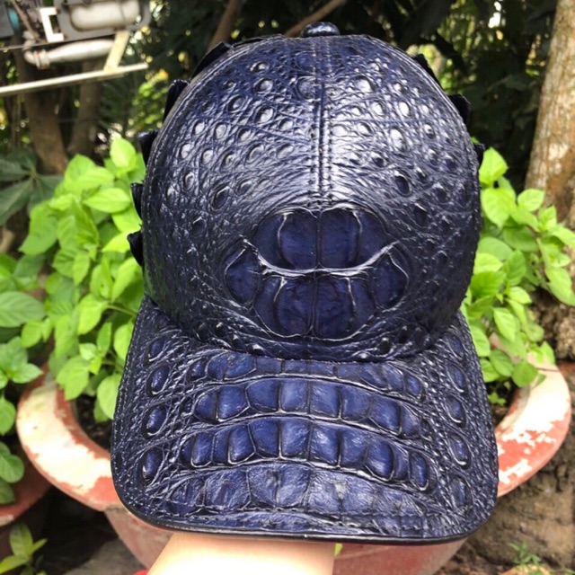 🧢🧢 Mũ kết unisex da cá sấu cao cấp chính hiệu. KHÔNG bán hàng dập vân cá sấu.