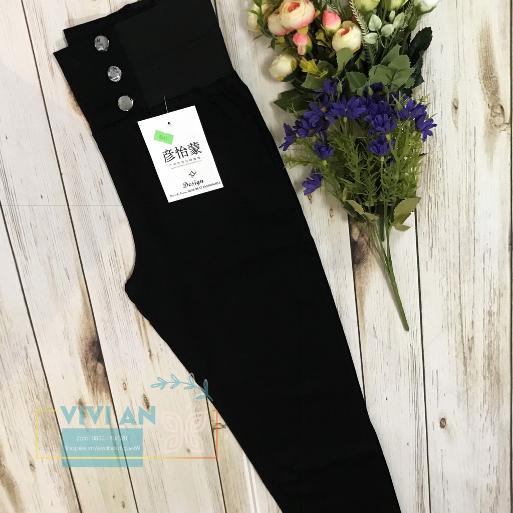Quần Tregging Cạp Cao [Hàng Cao Cấp] Quần 6 Cúc Sang Chảnh, Chất Umi Hàn Dày Dặn, Mặc Siêu Tôn Dáng, Hàng VNXK | BigBuy360 - bigbuy360.vn