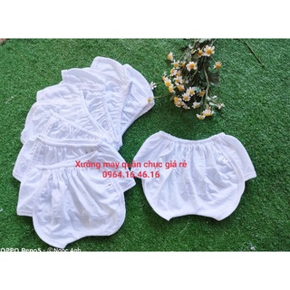 Set 10 quần chục bí trắng cho bé