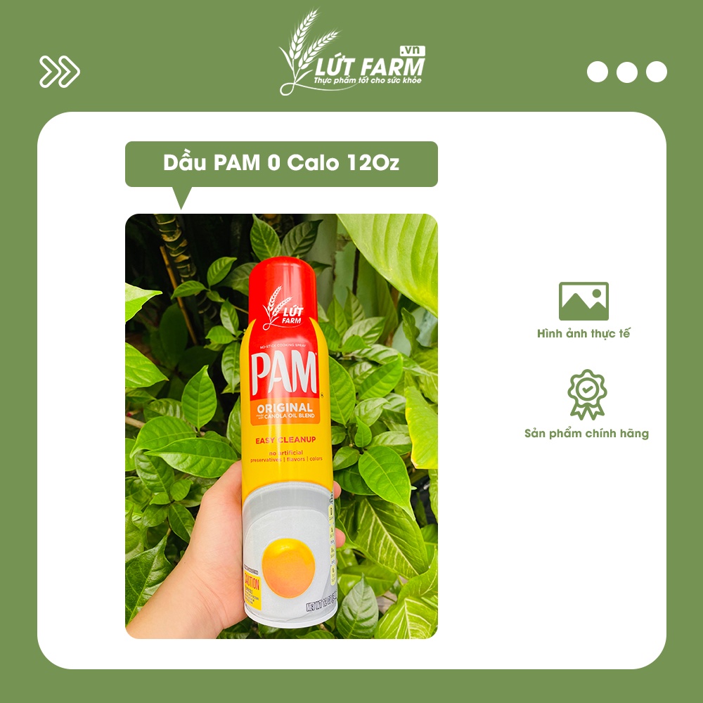 Dầu Pam ăn kiêng Lứt Farm dạng xịt - 12oz Nhập Mỹ