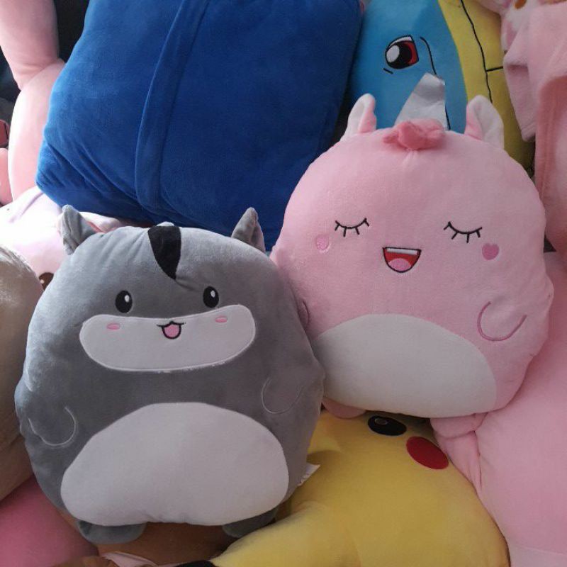Gối mền heo kute 3 trong 1, văn phòng, gấu bông đa năng