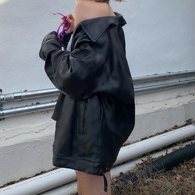 Áo khoác da nữ hàn quốc croptop cổ điển nữ hiện đại nữ mới đẹp năm 2021 2022 | BigBuy360 - bigbuy360.vn