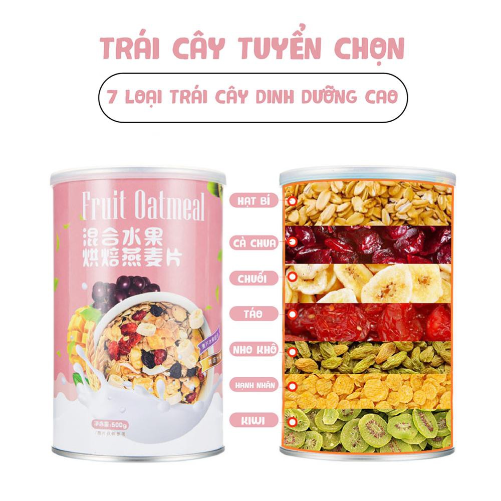 [Mã 156FMCGSALE hoàn 8% đơn 500K] [BÃO SALE] Ngũ Cốc Giảm Cân Mix Hoa Quả và Hạt - Hộp 500g | BigBuy360 - bigbuy360.vn