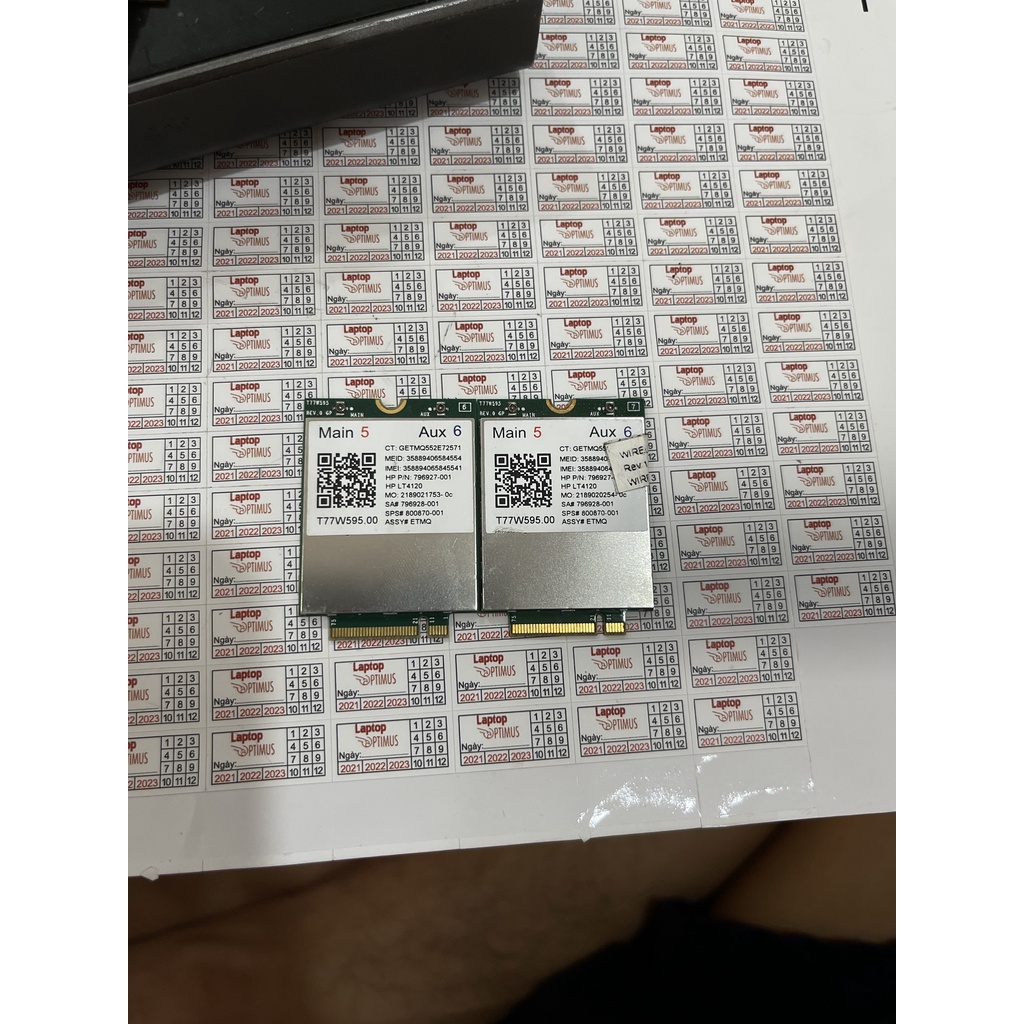 CARD WWAN 4G HP LT4120 SNAPDRAGON X5 LTE LẮP SIM VÀO MẠNG 4G VI VU TỐC ĐỘ CAO CHO HP ELITEBOOK , PROBOOK , ZBOOK CPU 6TH