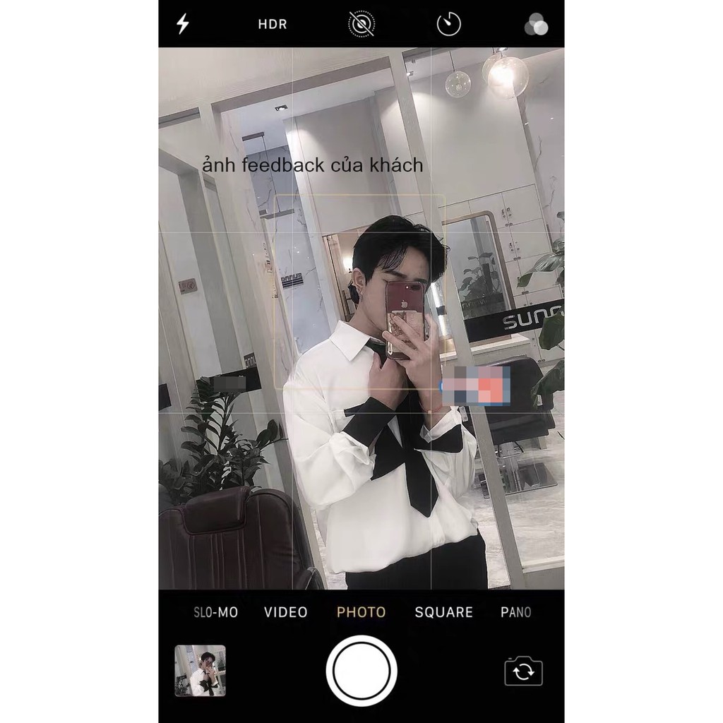 Áo Sơmi Dáng Rộng Kèm Cavat PlayBoys