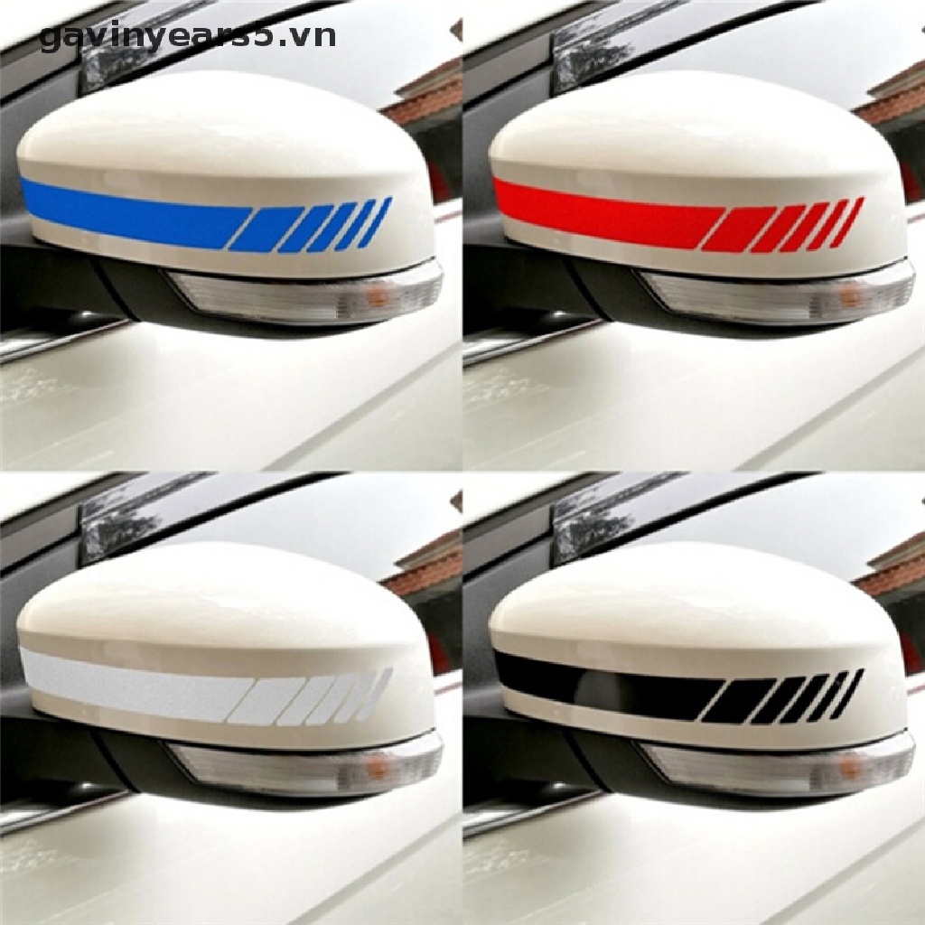 Sticker Vinyl Phản Quang Dán Trang Trí Gương Chiếu Hậu Xe Hơi DIY