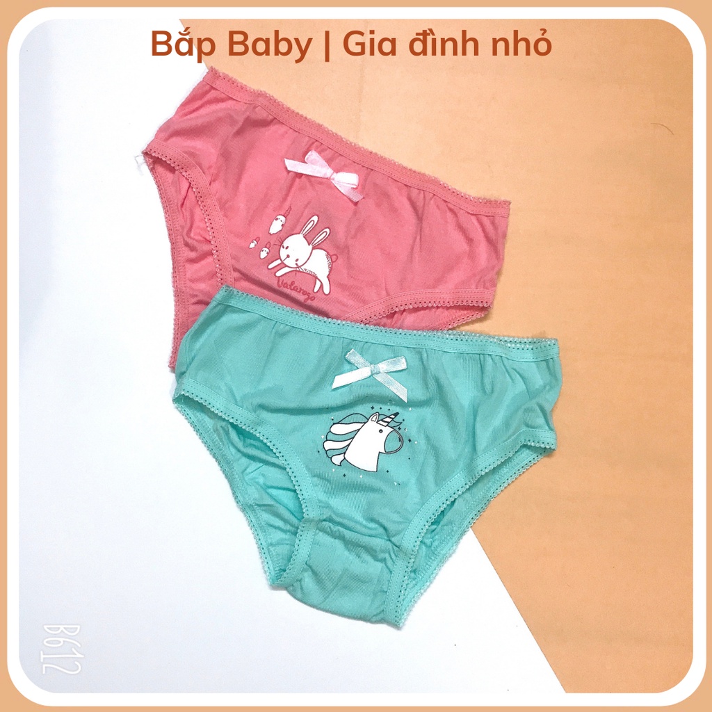 Set 4 Quần Chip Bé Gái UALA &amp; ROGO Chip Quần Tam Giác Cho Bé